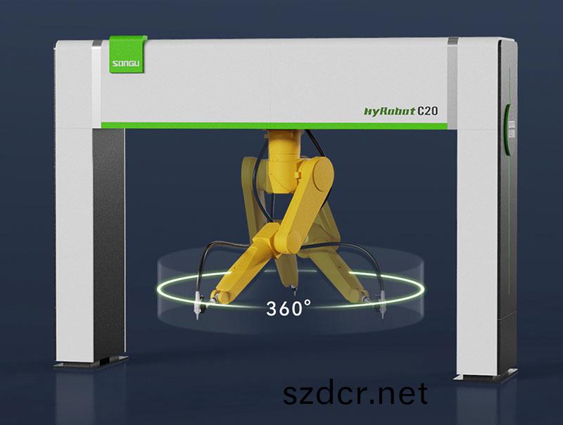 三维机器人激光切割机,三维激光切割机,3D激光切割机,360度回转半径高效切割